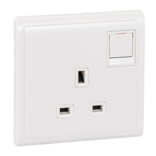 [E8215] Schneider Switch Pieno_ 13A 250V 1Gang switched socket_ [E8215]