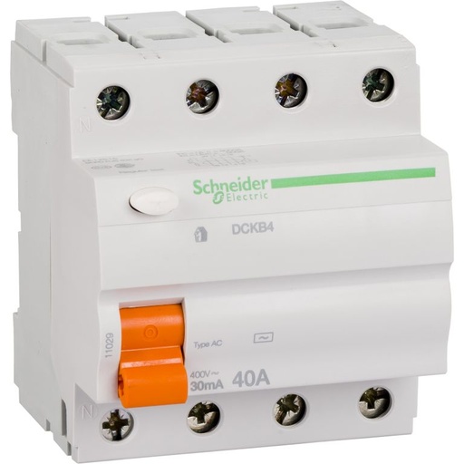 [11029] Schneider Breaker ComPact INS/INV_ residual current circuit breaker - 4 poles - 40 A - class AC 30 mA_ [11029]