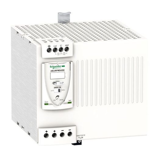 [ABL8RPM24200] Schneider Power Supply Phaseo ABT7, ABL6_ regulated SMPS - 1 or 2-phase - 100..240 V - 24 V - 20 A_ [ABL8RPM24200]