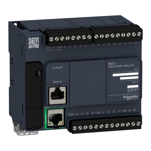 [TM221CE24R] Schneider PLC Modicon M241_ controller M221 24 IO relay Ethernet_ [TM221CE24R]