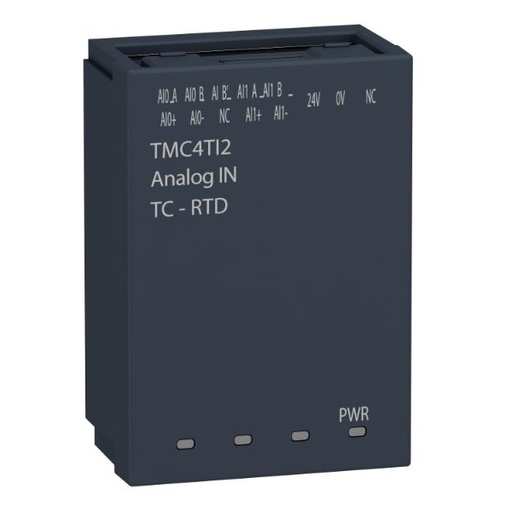 [TMC4TI2] Schneider PLC Modicon M241_ Analogue input cartridge, Modicon M241, 2 temperature inputs_ [TMC4TI2]