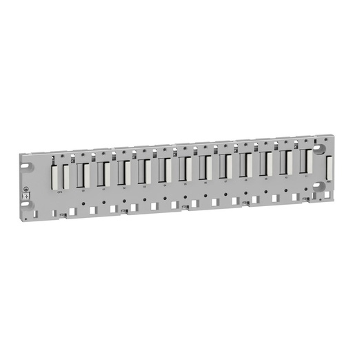 [BMXXBP1200H] Schneider PLC Modicon M340_ Modicon M340 automation platform, ruggedized rack -12 slots, panel or plate mounting_ [BMXXBP1200H]
