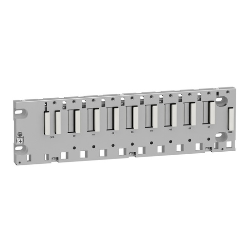 [BMXXBP0800] Schneider PLC Modicon M340_ Modicon M340 automation platform, rack 8 slots, panel, plate or DIN rail mounting_ [BMXXBP0800]