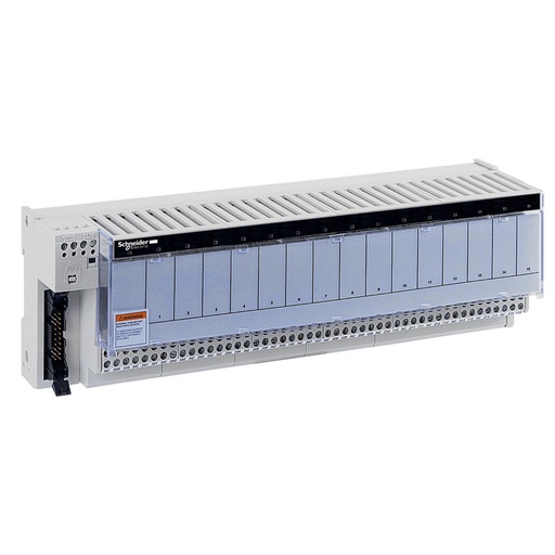 [ABE7R16S210] Schneider PLC Modicon ABE7_ sub-base - soldered electromechanical relays ABE7 - 16 channels - relay 10 mm_ [ABE7R16S210]