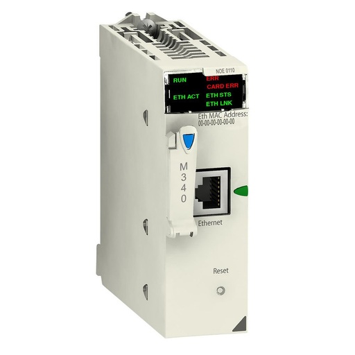 [BMXNOE0110] Schneider PLC Modicon M340_ Ethernet TCP/IP network module, Modicon M340 automation platform, flash memory card, internal RAM 16 Mb, 1 x RJ45 10/100_ [BMXNOE0110]