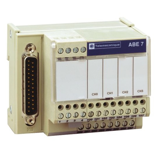 [ABE7CPA410] Schneider PLC Modicon ABE7_ connection sub-base ABE7 - for distribution of 4 analog channels protected_ [ABE7CPA410]