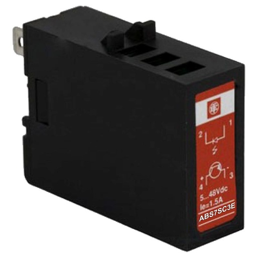 [ABS7SC3E] Schneider PLC Modicon ABE7_ plug-in solid state relay - 12.5 mm - output - 5..48 V DC - 2 A_ [ABS7SC3E]