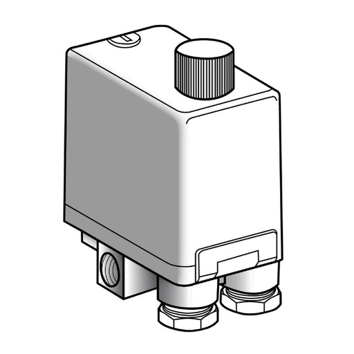 [XMPE12C2441] Schneider Sensors OsiSense XM_ pressure sensor XMP - 12 bar - 4xG 1/4 female - 3 NC - ON/OFF knob control_ [XMPE12C2441]