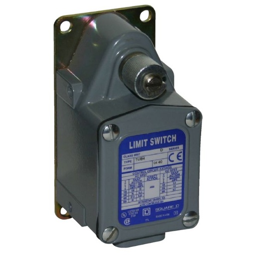[9007TUB4M11] Schneider Sensors Nema Limit Switches_ LIMIT SWITCH 600VAC 12AMP T +OPTIONS_ [9007TUB4M11]