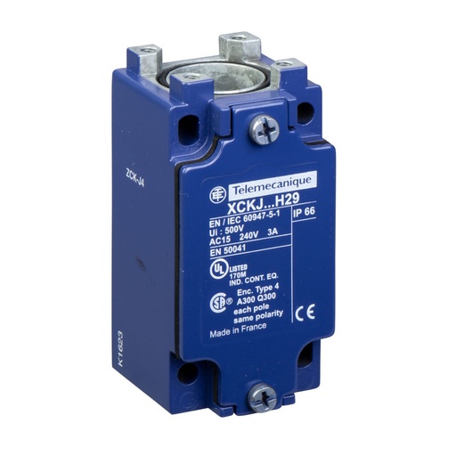 [ZCKJ4H29] Schneider Sensors OsiSense XC Standard_ limit switch body ZCKJ - fixed - w/o display - 2C/O - snap action - M20_ [ZCKJ4H29]