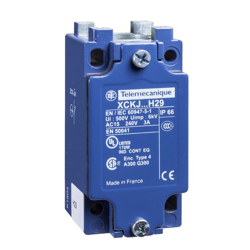 [ZCKJ9H29] Schneider Sensors OsiSense XC Standard_ Limit switch body, Limit switches XC Standard, ZCKJ, fixed, w/o display, 2NC, snap action, M20_ [ZCKJ9H29]