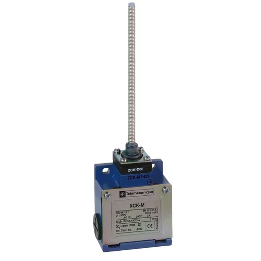 [XCKM108] Schneider Sensors OsiSense XC Standard_ limit switch XCKM - spring rod lever - 1NC+1NO - snap action - Pg11_ [XCKM108]