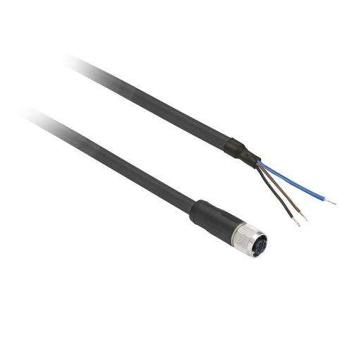 [XZCP0566L10] Schneider Sensors OsiSense XU_ pre-wired connectors XZ - straight female - M8 - 3 pins - cable PUR 10m_ [XZCP0566L10]