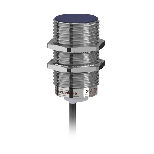 [XS130BLPAL2] Schneider Sensors Osisense XS & XT_ Inductive proximity sensors XS, inductive sensor XS1 M30, L57mm, brass, Sn10mm, 12...24 VDC, cable 2 m_ [XS130BLPAL2]