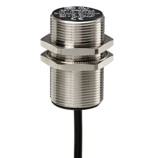 [XS530BLPAL2] Schneider Sensors Osisense XS & XT_ Inductive proximity sensors XS, inductive sensor XS5 M30, L62mm, brass, Sn10mm, 12...48 VDC, cable 2 m_ [XS530BLPAL2]