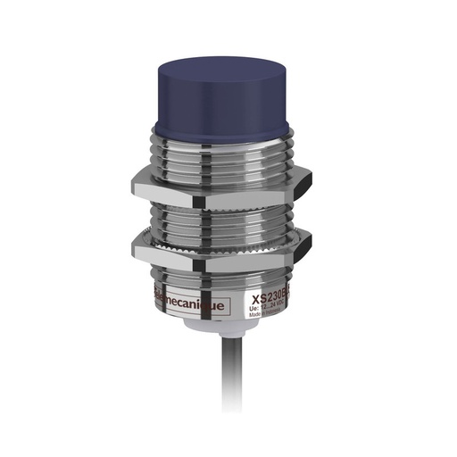 [XS230BLPAL2] Schneider Sensors Osisense XS & XT_ Inductive proximity sensors XS, inductive sensor XS2 M30, L57mm, brass, Sn15mm, 12...24 VDC, cable 2 m_ [XS230BLPAL2]