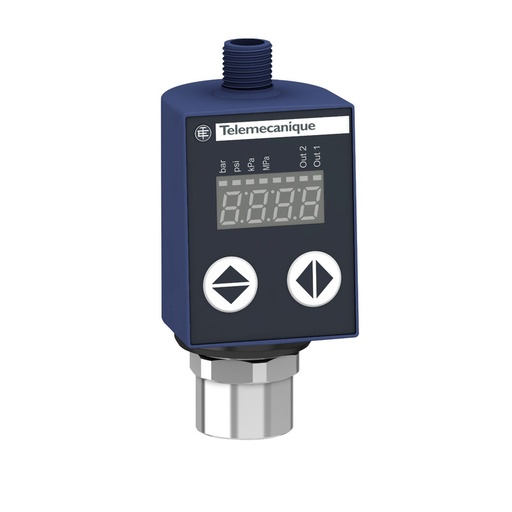 [XMLRM01G2P25] Schneider Sensors OsiSense XM_ Pressure sensors XMLR -1 bar - G 1/4 - 24VDC - 4..20 mA - 2xPNP - M12_ [XMLRM01G2P25]