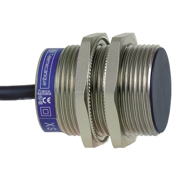 [XS1N30NA349] Schneider Sensors Osisense XS & XT_ inductive sensor XS1 M30 - L42.6mm - brass - Sn20mm - 12..24VDC - cable 2m_ [XS1N30NA349]
