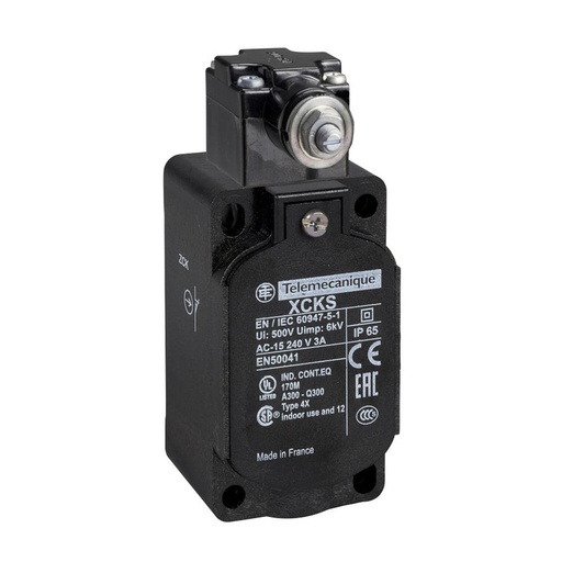 [ZCKS404] Schneider Sensors OsiSense XC Standard_ limit switch body ZCKS - rotary head w/o op. lever - 2C/O - snap action - Pg13.5_ [ZCKS404]