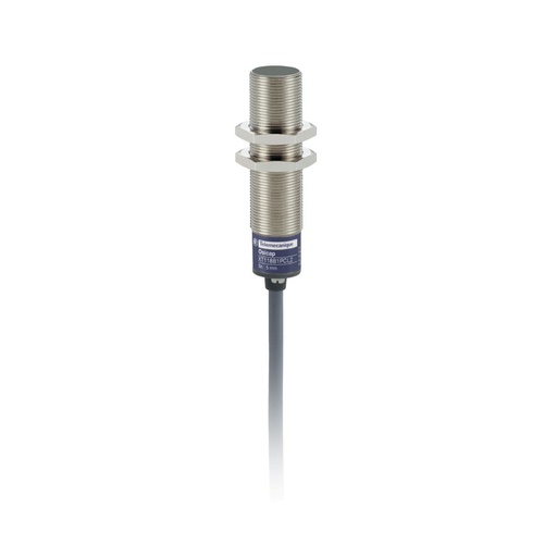 [XT118B1PCL2] Schneider Sensors Osisense XS & XT_ capacitive sensor - XT1 - cylindrical M18 - brass - Sn 5mm - cable 2m_ [XT118B1PCL2]