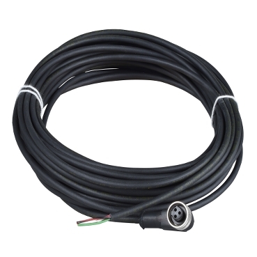 [XZCP1965L5] Schneider Sensors OsiSense XU_ pre-wired connectors XZ - elbowed female - 1/2"20 UNF - 3 pins - cable PUR 5m_ [XZCP1965L5]