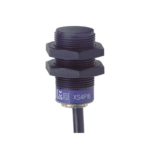 [XS4P18PA340] Schneider Sensors Osisense XS & XT_ Inductive proximity sensors XS, inductive sensor XS4 M18, L36mm, PPS, Sn8mm, 12...24 VDC, cable 2 m_ [XS4P18PA340]