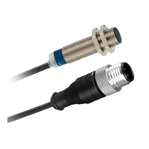 [XS612B2PAL01M12] Schneider Sensors Osisense XS & XT_ inductive sensor XS6 M12 - L55mm - brass - Sn5mm - 12..24VDC - M12 0.15m_ [XS612B2PAL01M12]