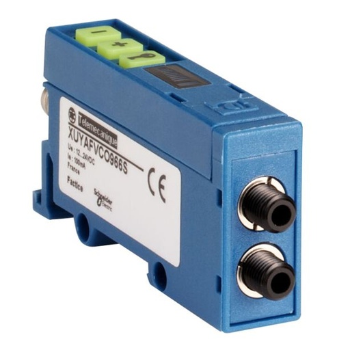 [XUYAFVCO966S] Schneider Sensors OsiSense XU_ photo-electric sensor - XUY - ampli for fibre - glass - 12..24VDC - M8_ [XUYAFVCO966S]