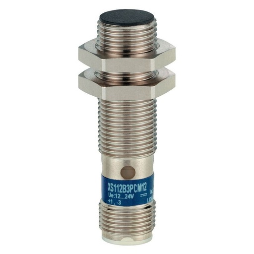 [XS112B3PCM12] Schneider Sensors Osisense XS & XT_ Inductive proximity sensors XS, inductive sensor XS1 M12, PNP NO&NC, Flush, Sn4mm, 12...24 VDC, M12_ [XS112B3PCM12]