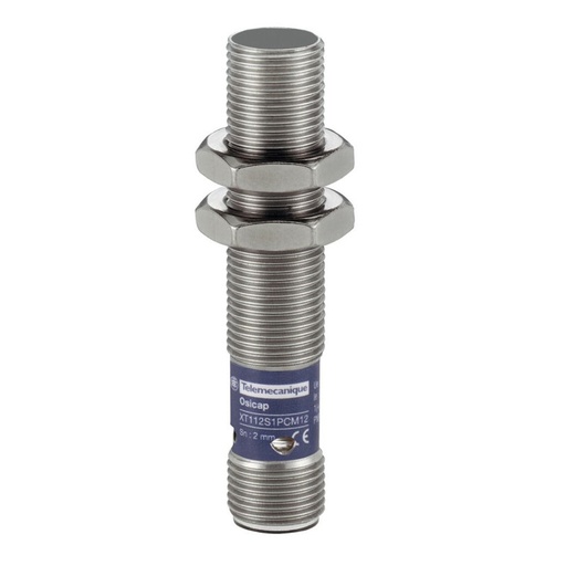 [XT112S1PCM12] Schneider Sensors Osisense XS & XT_ capacitive sensor - XT1 - cylindrical M12 - stainless steel - Sn 2mm - 24 V DC_ [XT112S1PCM12]