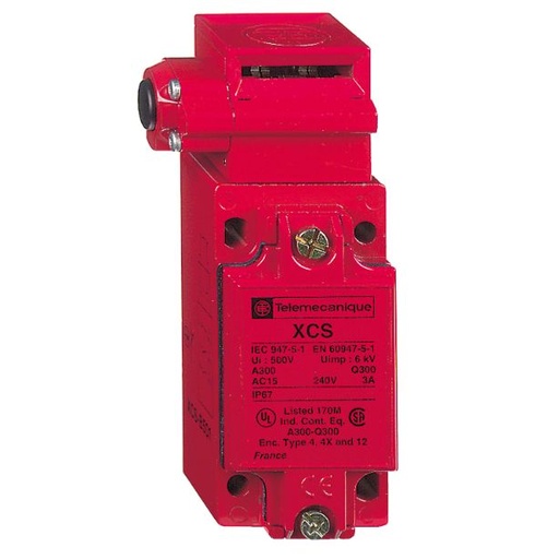 [XCSB713] Schneider Signaling Preventa XCS_ Safety switch, Telemecanique Safety switches XCS, metal XCSB, 2 NC + 1 NO, slow break, 1 entry tapped 1/2" NPT_ [XCSB713]