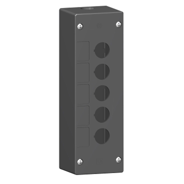[XALG05] Schneider Signaling Harmony XALG_ empty control station-severe environments-black-5 cut-outs-5 vertical openings_ [XALG05]