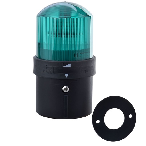 [XVBL1M3] Schneider Signaling Harmony XVC_ Complete beacon, Harmony XVB Universal, Ø 70 mm tower light, flashing, green, IP65, 230 V_ [XVBL1M3]