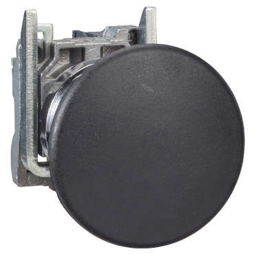 [XB4BC21] Schneider Signaling Harmony XB4_ Harmony XB4, Push button, metal, black mushroom Ø40, Ø22, spring return, unmarked, 1 NO_ [XB4BC21]