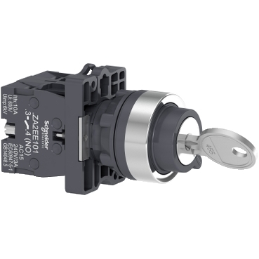 [XA2EG43] Schneider Signaling Harmony Easy XA2E_ key selector switch - Ø22 - 2 positions - stay put - 1NO_ [XA2EG43]