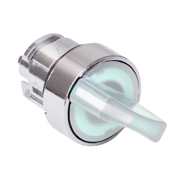 [ZB4BK1213] Schneider Signaling Harmony XB4_ white illuminated selector switch head Ø22 2-position stay put_ [ZB4BK1213]