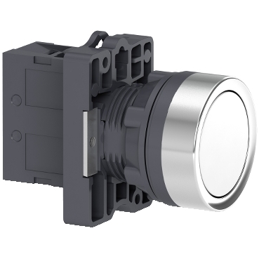 [XA2EA11] Schneider Signaling Harmony Easy XA2E_ round white push-button Ø 22 - flush spring return - 1NO_ [XA2EA11]