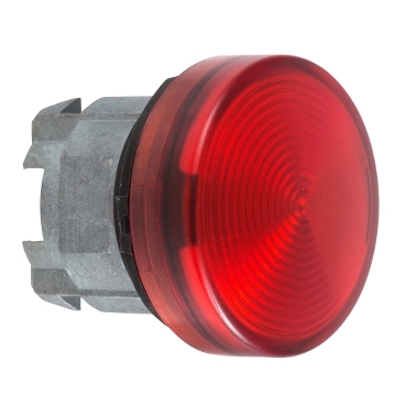 [ZB4BV043S] Schneider Signaling Harmony XB4_ red pilot light head Ø22 with grooved lens for integral LED_ [ZB4BV043S]