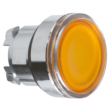 [ZB4BW353] Schneider Signaling Harmony XB4_ orange flush illuminated pushbutton head Ø22 spring return for integral LED_ [ZB4BW353]