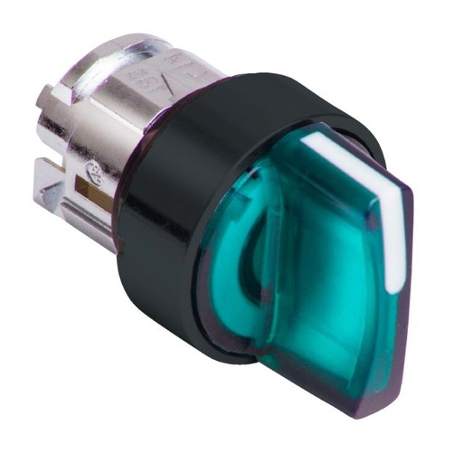 [ZB5AK1733] Schneider Signaling Harmony XB5_ Head for illuminated selector switch, Harmony XB5, XB4, green Ø22 mm 3 position spring return_ [ZB5AK1733]