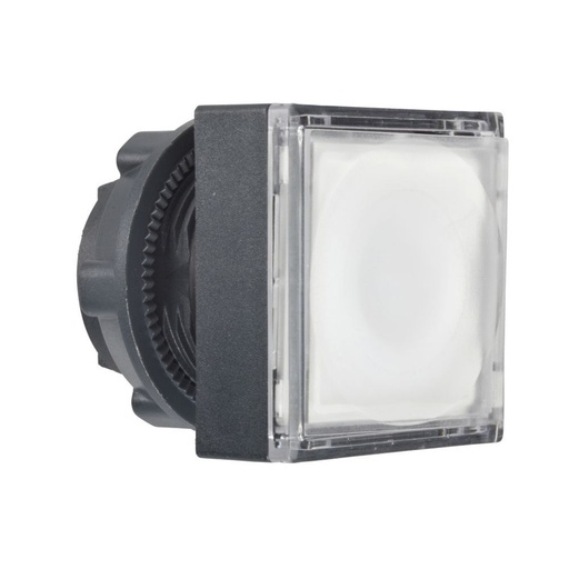 [ZB5CW313] Schneider Signaling Harmony XB5_ white square flush illum pushbutton head Ø22 spring return for integral LED_ [ZB5CW313]