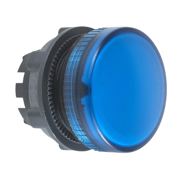 [ZB5AV063] Schneider Signaling Harmony XB5_ blue pilot light head Ø22 plain lens for integral LED_ [ZB5AV063]