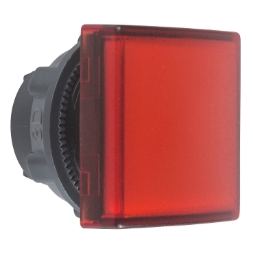 [ZB5CV043] Schneider Signaling Harmony XB5_ Head for pilot light, Harmony XB5, square red Ø22 mm plain lens integral led_ [ZB5CV043]