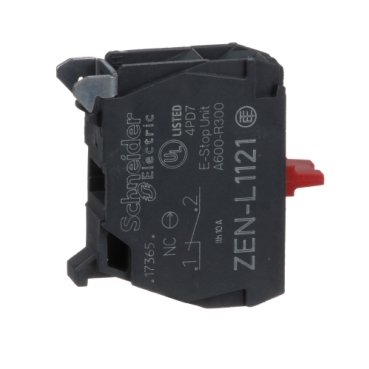 [ZENL1121] Schneider Signaling Harmony XALD, XALK_ single contact block for head Ø22 1NC screw clamp terminal_ [ZENL1121]