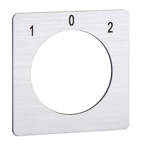 [KZ18451] Schneider Signaling Harmony K1, K2_ legend for cam switch 1 - 0 - 2 - 45 x 45 mm_ [KZ18451]