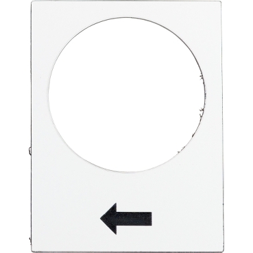 [ZB2BY4901] Schneider Signaling Harmony XAC_ legend - 30 x 40 mm - white - raise or right, slow_ [ZB2BY4901]