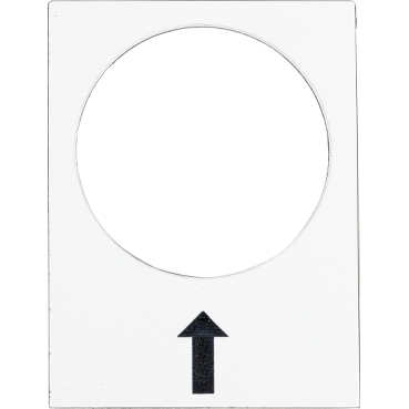 [ZB2BY4907] Schneider Signaling Harmony XAC_ legend - 30 x 40 mm - white - right, slow_ [ZB2BY4907]