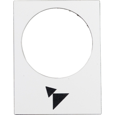 [ZB2BY4915] Schneider Signaling Harmony XAC_ legend - 30 x 40 mm - white - forward, slow-fast_ [ZB2BY4915]