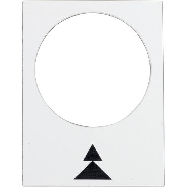 [ZB2BY4909] Schneider Signaling Harmony XAC_ legend - 30 x 40 mm - white - right, slow-fast_ [ZB2BY4909]