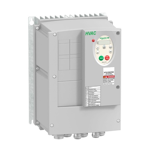 [ATV212WU22N4] Schneider VFD Altivar 212_ variable speed drive ATV212 - 2.2kW - 3hp - 480V - 3ph - EMC class C2 - IP55_ [ATV212WU22N4]